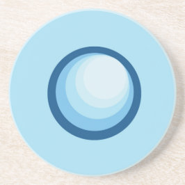 Abstrakter blauer Untersetzer