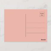 Abstrakter Blauer Vogel im Herbst Golden Blätter F Postkarte (Rückseite)