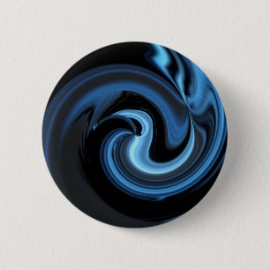 Abstrakter Blauer Vogel *personalisieren* Button