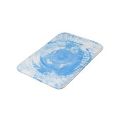 Abstrakter blauer Watercolorhintergrund, Badematte (Schrägansicht)