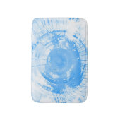 Abstrakter blauer Watercolorhintergrund, Badematte (Vorderseite Vertikal)