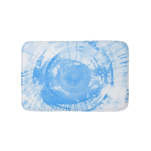 Abstrakter blauer Watercolorhintergrund, Badematte (Vorderseite)