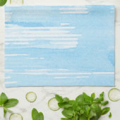 Abstrakter blauer Watercolorhintergrund, Geschirrtuch (Gefaltet)