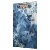 Abstrakter blauer Watercolorhintergrund Klemmbrett (Links)
