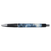 Abstrakter blauer Watercolorhintergrund Kugelschreiber (Vorderseite)