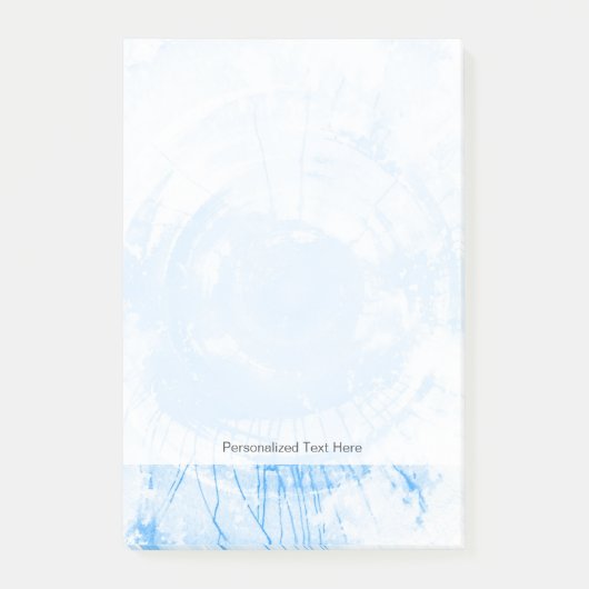 Abstrakter blauer Watercolorhintergrund, Post-it Klebezettel (Vorderseite)