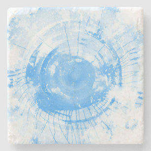 Abstrakter blauer Watercolorhintergrund, Steinuntersetzer