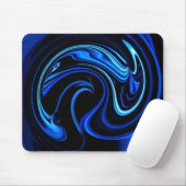 Abstrakter Blaupfau Mousepad (Mit Mouse)