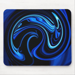 Abstrakter Blaupfau Mousepad