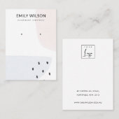 ABSTRAKTER BLAUSCHBUSKY BLAU STUD BUSBUS VISITENKARTE (Vorne/Hinten)