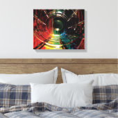 Abstrakter Bleistiftenbogen Leinwanddruck (Insitu (Schlafzimmer))