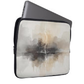 Abstrakter Blitz im Neutrals Druck Laptopschutzhülle (Vorne Rechts)