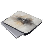 Abstrakter Blitz im Neutrals Druck Laptopschutzhülle (Vorne Knopf)