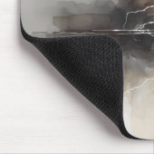 Abstrakter Blitz in Neutrals Druck Mousepad (Ecke)