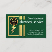 Abstrakter Blitzableiter Visitenkarte (Vorderseite)