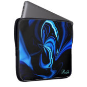Abstrakter Blue Buterfly Notebook-Sieb *Personalis Laptopschutzhülle (Vorne Rechts)