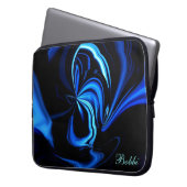 Abstrakter Blue Buterfly Notebook-Sieb *Personalis Laptopschutzhülle (Vorderseite Links)