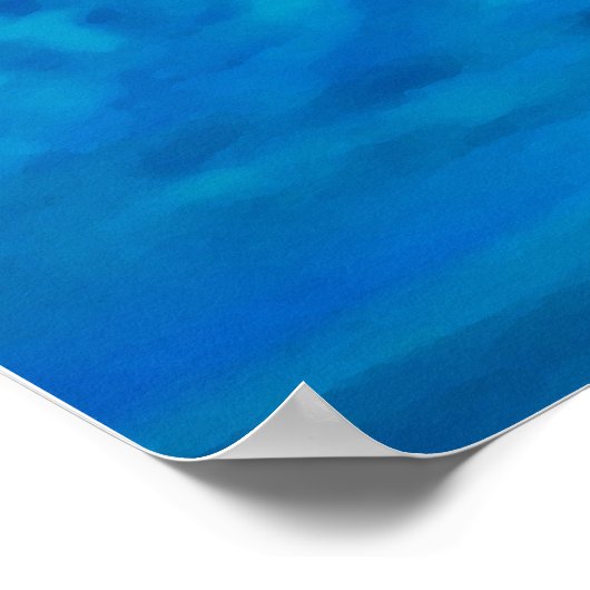 Abstrakter Blue Sky Poster (Ecke)