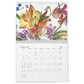 Abstrakter Blumen-Kalender Kalender (Feb 2027)