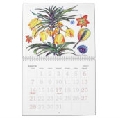 Abstrakter Blumen-Kalender Kalender (Mär 2027)