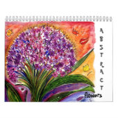 Abstrakter Blumen-Kalender Kalender (Titelbild)