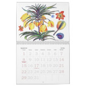 Abstrakter Blumen-Kalender Kalender (Mär 2026)