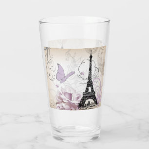 Abstrakter Blumeneiffelturm Glas