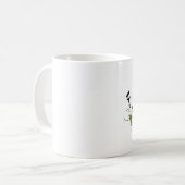 abstrakter Blumenentwurf Kaffeetasse (Vorderseite Links)