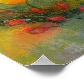 Abstrakter Blumengarten 2 Blumen Botanische Malere Poster (Ecke)