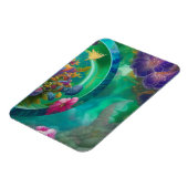 Abstrakter Blumengarten Magnet (Linke Seite)