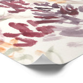 Abstrakter Blumengarten Malerei Expressionismus Poster (Ecke)