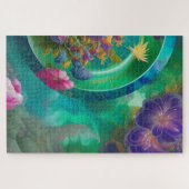 Abstrakter Blumengarten  Puzzle (Horizontal)