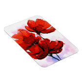 Abstrakter, blumengeschmückter Hintergrund 2 Magnet (Rechte Seite)