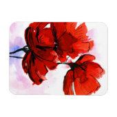 Abstrakter, blumengeschmückter Hintergrund 2 Magnet (Horizontal)