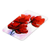Abstrakter, blumengeschmückter Hintergrund 2 Magnet (Linke Seite)