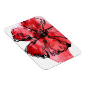 Abstrakter, blumengeschmückter Hintergrund 4 Magnet (Rechte Seite)