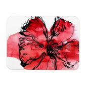 Abstrakter, blumengeschmückter Hintergrund 4 Magnet (Horizontal)