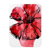 Abstrakter, blumengeschmückter Hintergrund 4 Magnet (Vertikal)