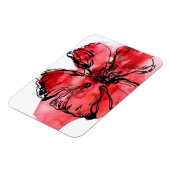 Abstrakter, blumengeschmückter Hintergrund 4 Magnet (Linke Seite)