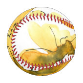 Abstrakter blumengeschmückter Hintergrund Baseball (Vorderseite Links)