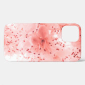 Abstrakter blumengeschmückter Hintergrund rosa Blu Case-Mate iPhone Hülle (Rückseite (Horizontal))