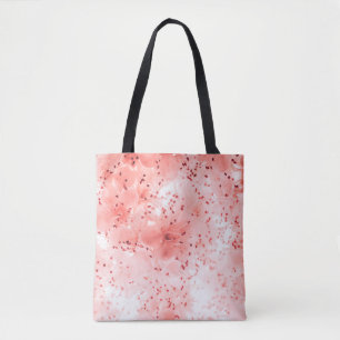 Abstrakter blumengeschmückter Hintergrund rosa Blu Tasche