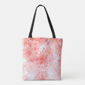 Abstrakter blumengeschmückter Hintergrund rosa Blu Tasche (Rückseite)