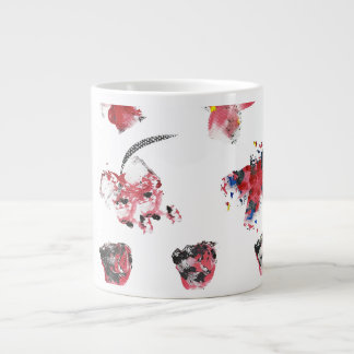 Abstrakter Blumengrief Jumbo-Tasse