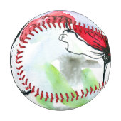 Abstrakter Blumenhintergrund Baseball (Vorderseite Links)