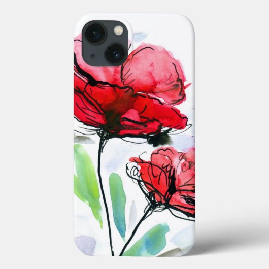 Abstrakter Blumenhintergrund Case-Mate iPhone Hülle (Rückseite)
