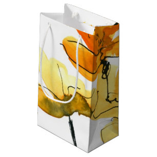 Abstrakter Blumenhintergrund Kleine Geschenktüte