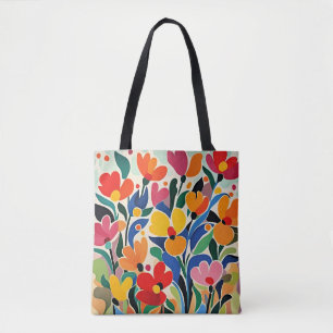 Abstrakter Blumenhintergrund, lebendig, Tasche