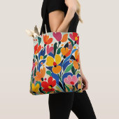 Abstrakter Blumenhintergrund, lebendig, Tasche (Von Nahem)