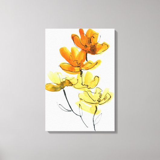 Abstrakter Blumenhintergrund Leinwanddruck (Vorderseite)